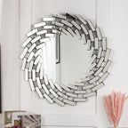 Miroir mural en forme de soleil Miroir d'appoint rond