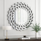 Miroir mural en forme de soleil Miroir d'appoint rond