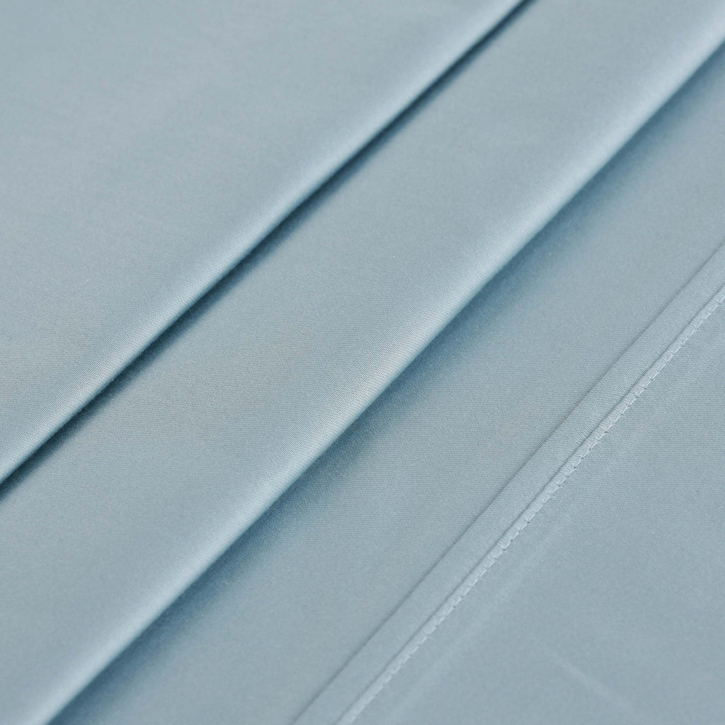 Parure de lit en coton égyptien de qualité supérieure, 400 fils au pouce carré, avec poche profonde et couleur unie