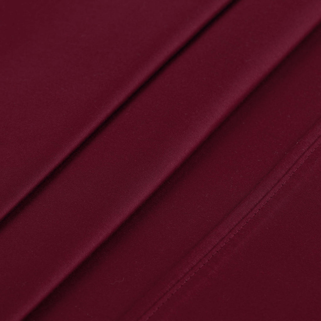 Parure de lit en coton égyptien de qualité supérieure, 400 fils au pouce carré, avec poche profonde et couleur unie