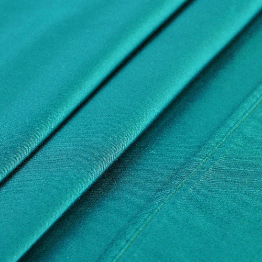 Parure de lit en coton égyptien de qualité supérieure, 400 fils au pouce carré, avec poche profonde et couleur unie