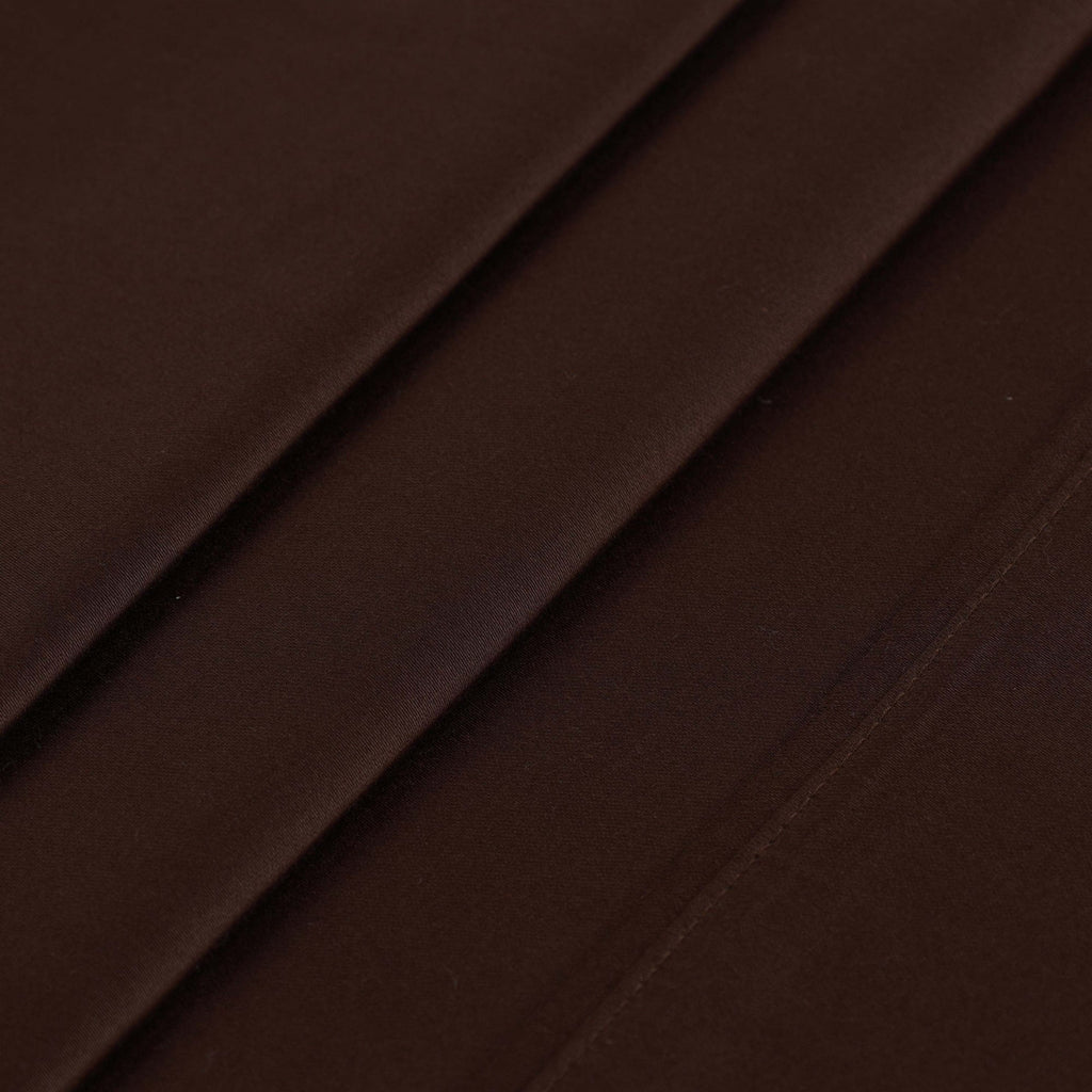 Parure de lit en coton égyptien de qualité supérieure, 400 fils au pouce carré, avec poche profonde et couleur unie