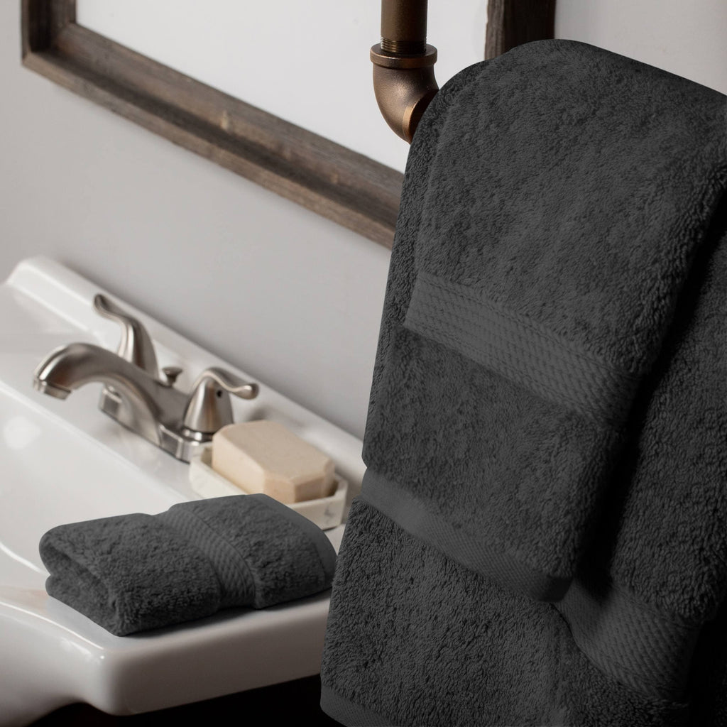 Ensemble de serviettes 3 pièces en coton égyptien épais de qualité supérieure