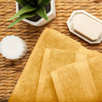 Ensemble de serviettes 3 pièces en coton égyptien épais de qualité supérieure