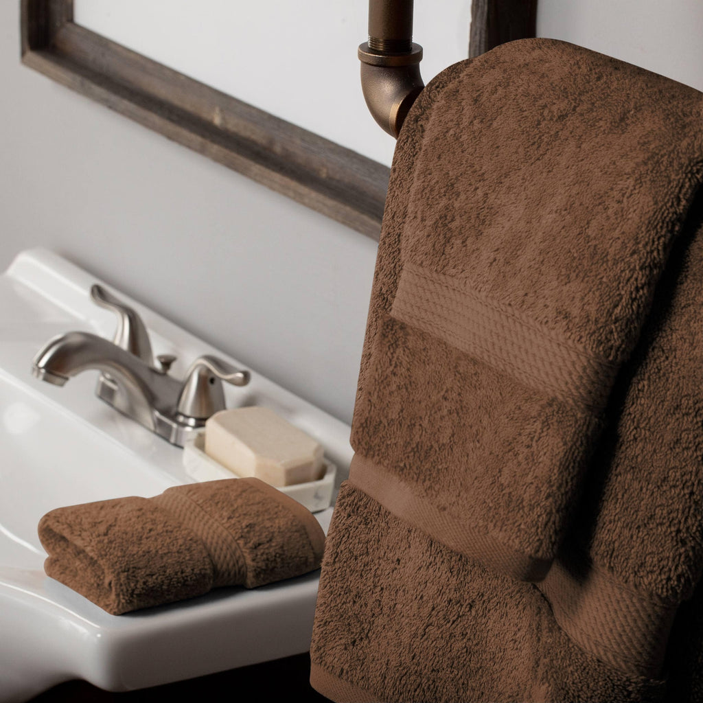 Ensemble de serviettes 3 pièces en coton égyptien épais de qualité supérieure