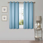 Rideaux occultants lavables de qualité supérieure, solides et modernes, lot de 2 panneaux