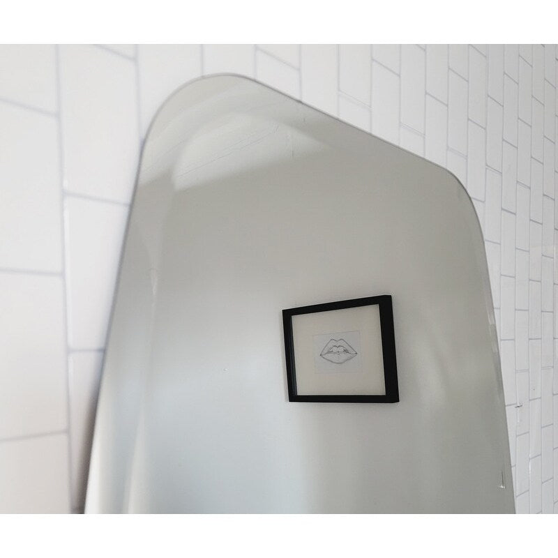 Miroir de salle de bain ovale moderne sans cadre de Sydney