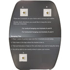 Miroir de salle de bain ovale moderne sans cadre de Sydney