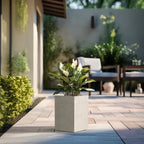 Jardinières rectangulaires en béton de grande taille / Grandes jardinières d'intérieur et d'extérieur