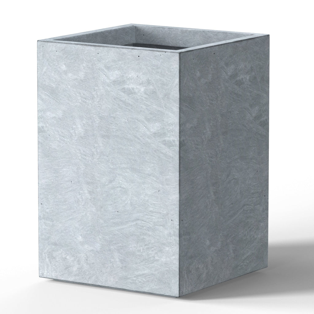 Jardinières rectangulaires en béton de grande taille / Grandes jardinières d'intérieur et d'extérieur