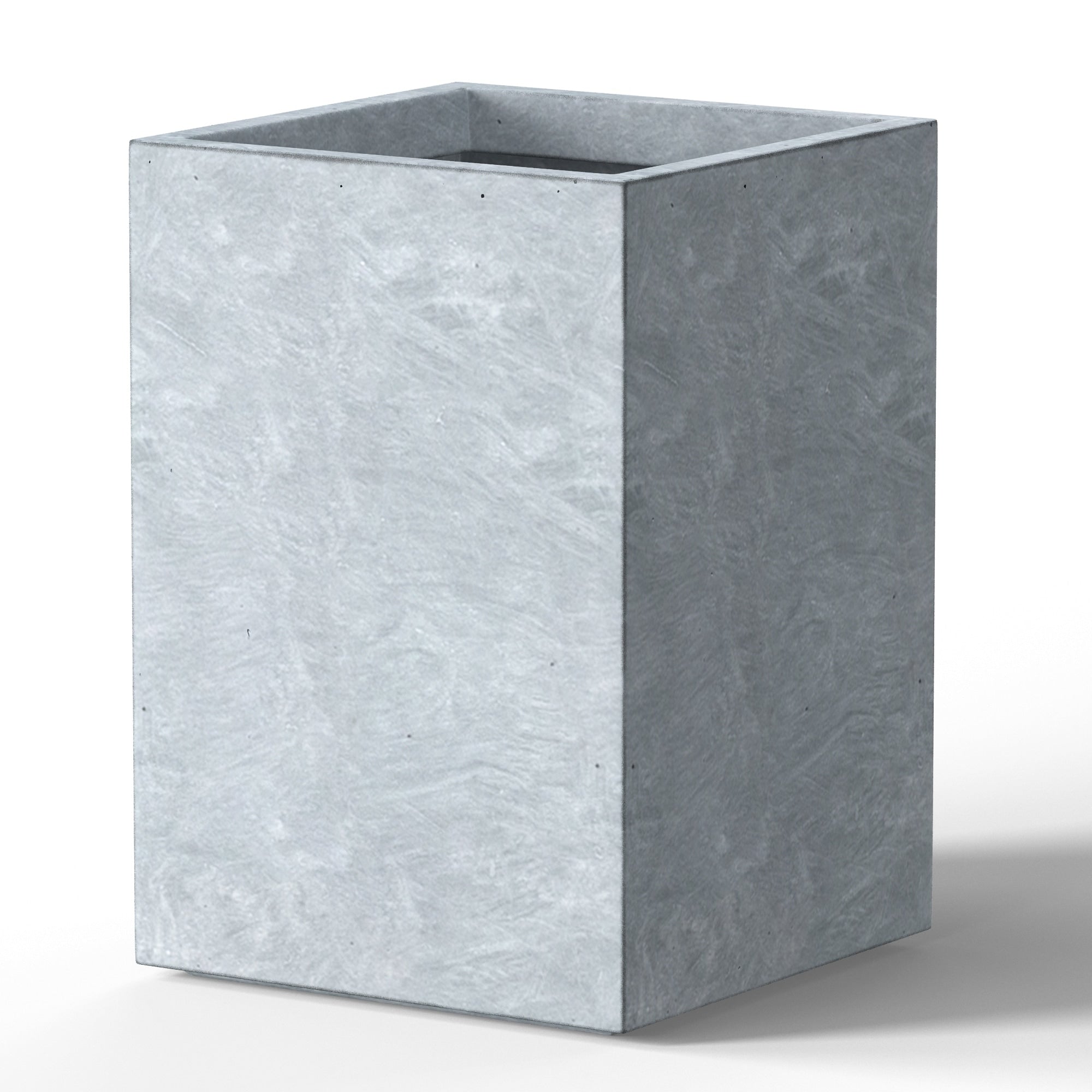 Jardinières rectangulaires en béton de grande taille / Grandes jardinières d'intérieur et d'extérieur