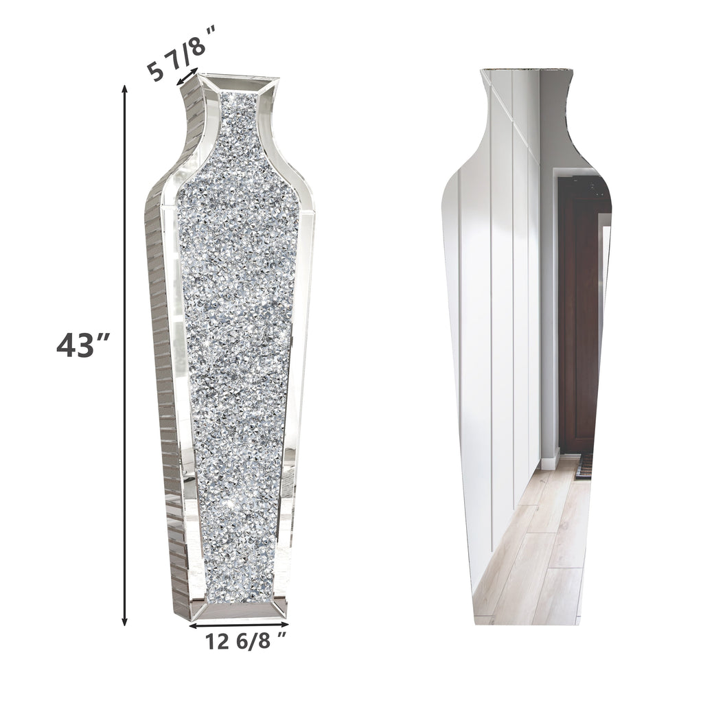 Grand vase de sol en diamant concassé