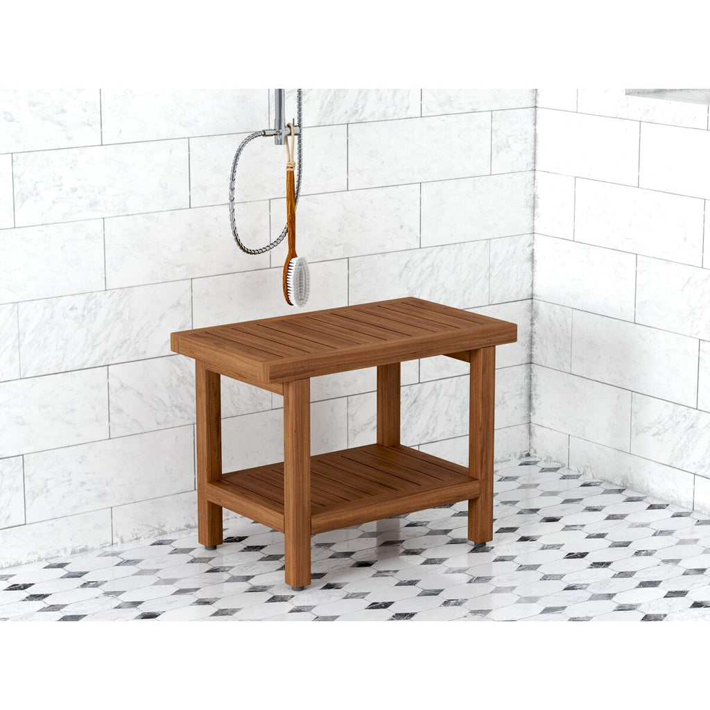 Le banc de douche en teck original pour spa
