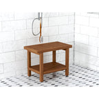 Le banc de douche en teck original pour spa