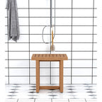 Le banc de douche en teck original pour spa