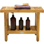Le banc de douche en teck original pour spa