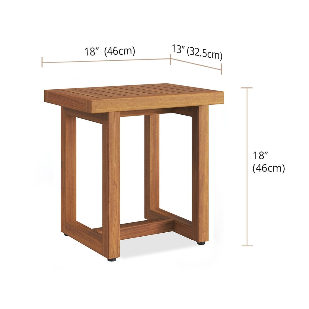 Le banc de douche en teck original pour spa