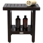 Le banc de douche en teck original pour spa
