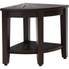 Le banc de douche d'angle en teck original Kai