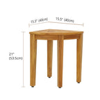 Le banc de douche d'angle en teck original Kai