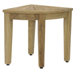 Le banc de douche d'angle en teck original Kai