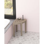 Le banc de douche d'angle en teck original Kai