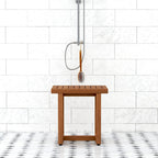 Le banc de douche en teck original pour spa
