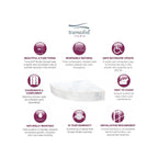 Siège de douche d'angle mural en surface solide Transolid Studio 14 po x 14 po - 14,5 x 14,25 x 3