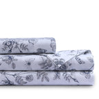 Parure de draps en percale de coton biologique 400 fils Tribeca Living à poches extra profondes