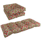 Ensemble de 3 coussins de canapé capitonnés pour intérieur/extérieur - 19 x 19/19 x 42