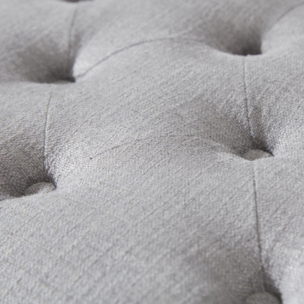 Banc ottoman de rangement capitonné, repose-pieds rectangulaire