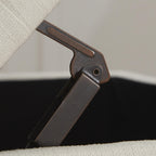 Banc ottoman de rangement capitonné, repose-pieds rectangulaire