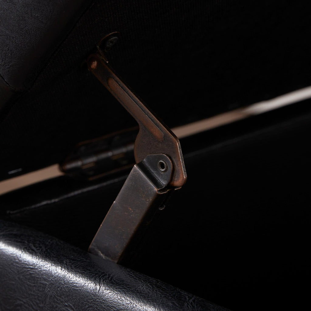 Banc ottoman de rangement capitonné, repose-pieds rectangulaire