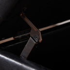 Banc ottoman de rangement capitonné, repose-pieds rectangulaire