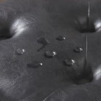 Banc ottoman de rangement capitonné, repose-pieds rectangulaire