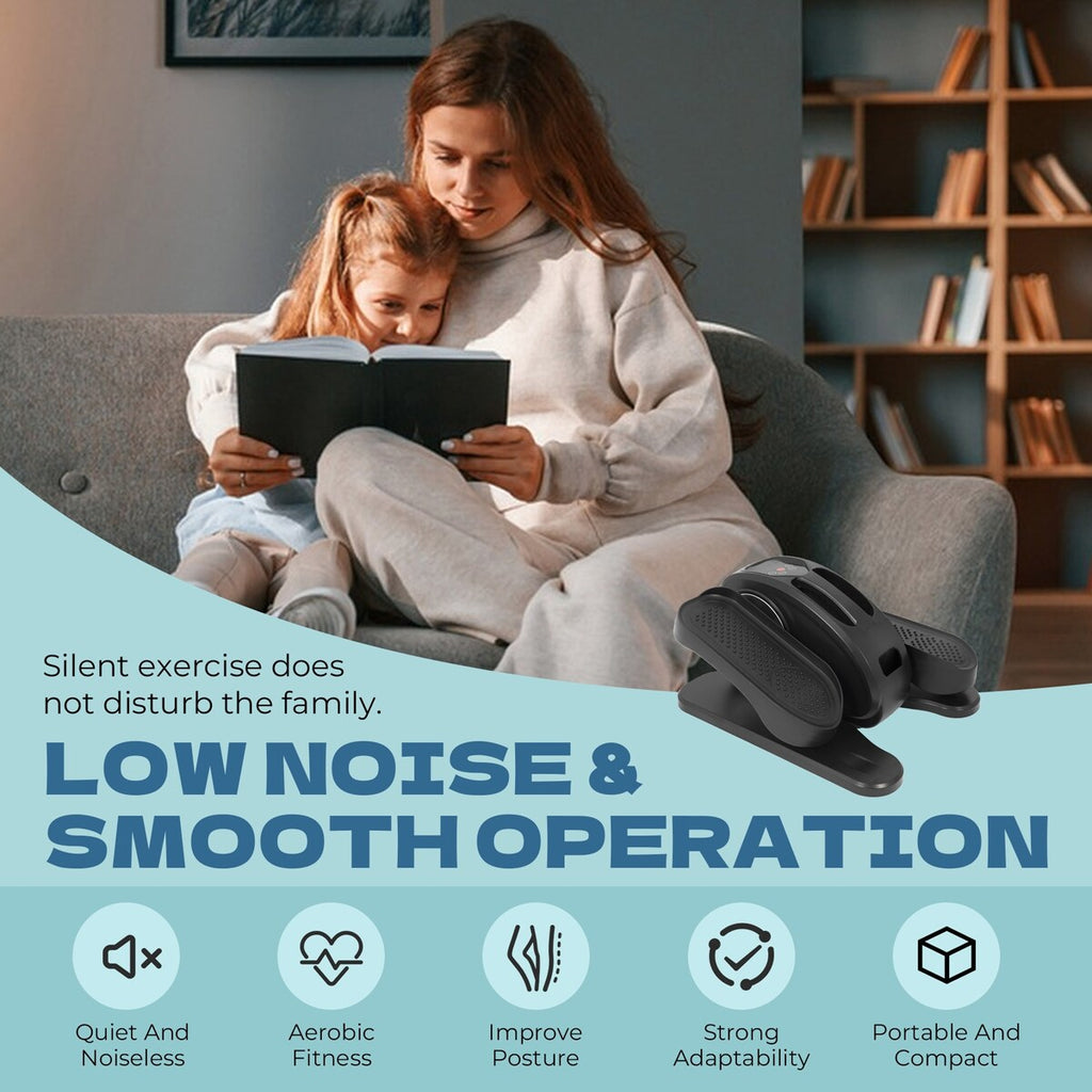 Vélo elliptique sous le bureau, avec télécommande, pédalier assis pour seniors, adultes et adolescents