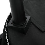 Tabouret de maquillage VEIKOUS avec dossier bas et pieds en bois - 17,3 x 15,7 x 25,1