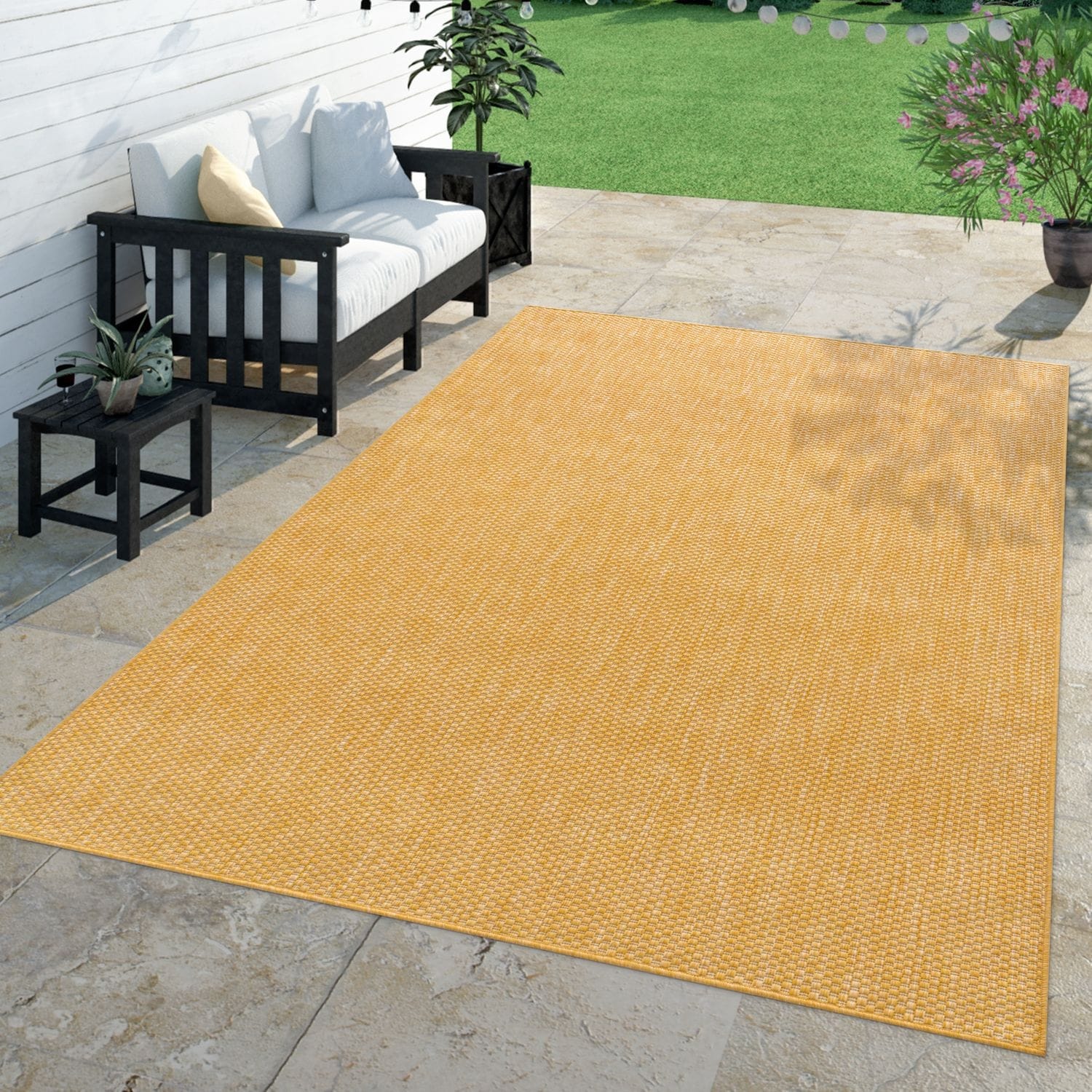 Tapis d'extérieur imperméable et varié pour patio