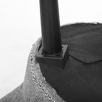 Tabouret de maquillage VEIKOUS avec dossier bas et pieds en bois - 17,3 x 15,7 x 25,1