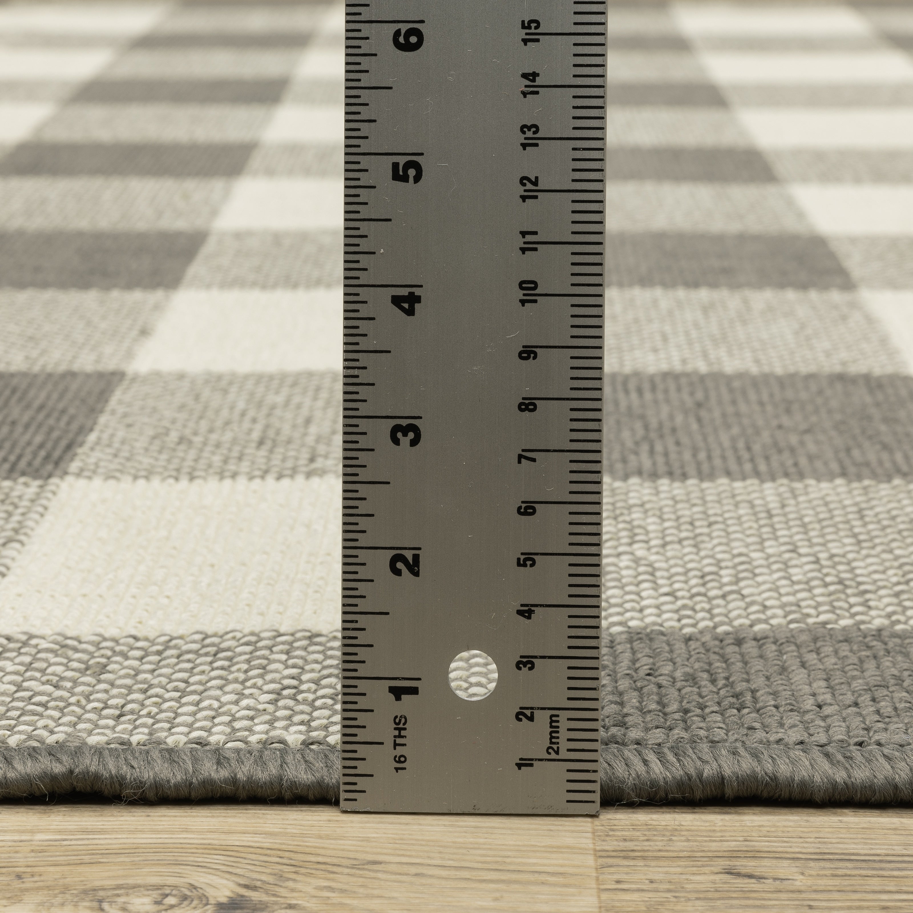 Tapis d'intérieur/extérieur à carreaux vichy de Malte de Vista Home
