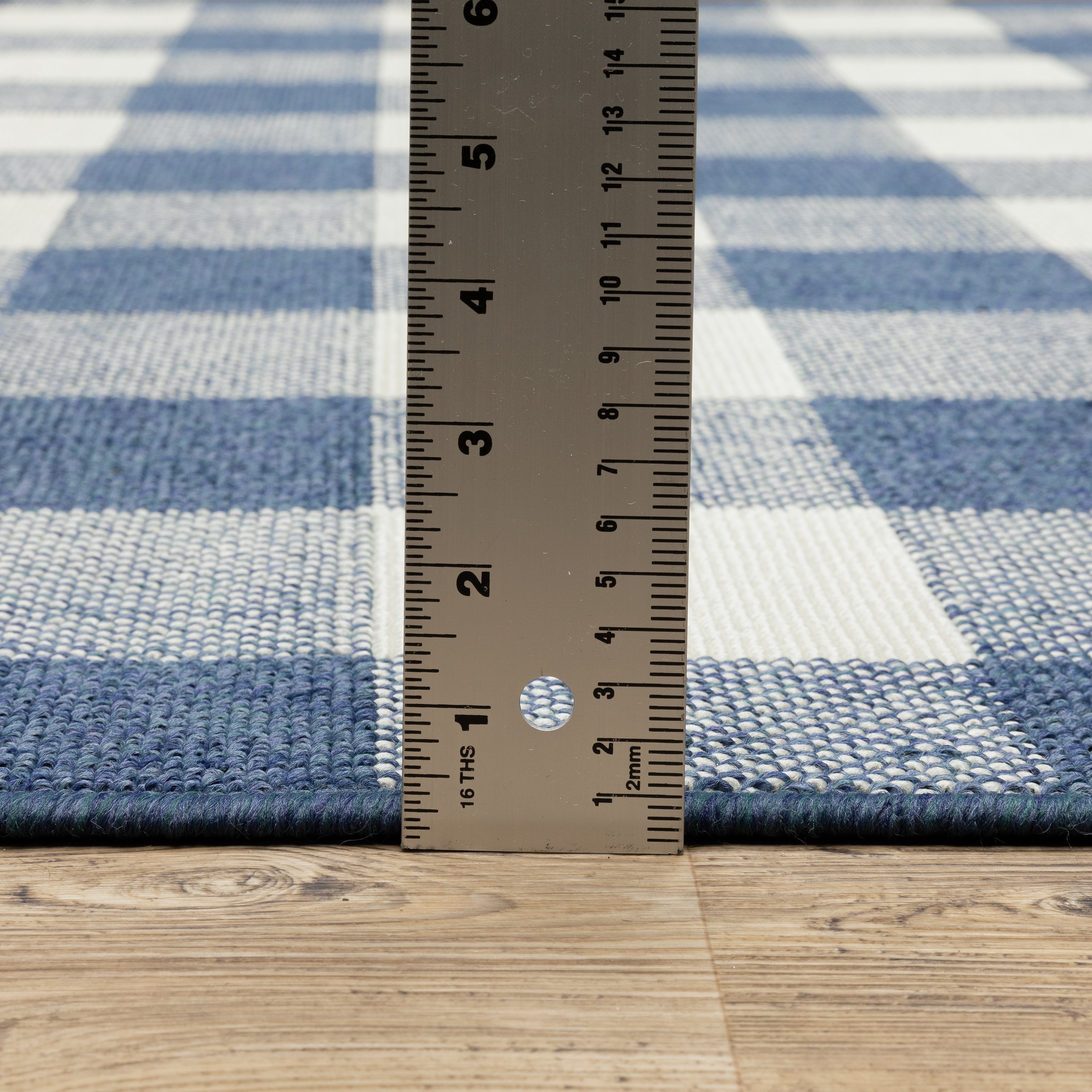 Tapis d'intérieur/extérieur à carreaux vichy de Malte de Vista Home