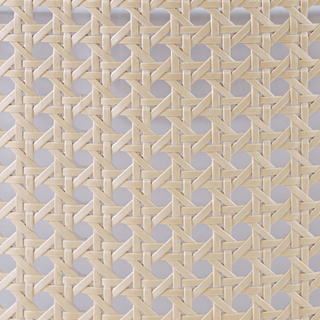 Plafonnier encastré moderne WINGBO à 3 lumières avec abat-jour tambour double en rotin et tissu