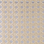 Plafonnier encastré moderne WINGBO à 3 lumières avec abat-jour tambour double en rotin et tissu