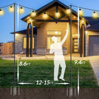 Guirlande lumineuse WaLensee de 2,9 m avec crochet pour suspendre des guirlandes lumineuses pour jardin, fête, terrasse, Noël, mariage