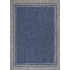 Tapis d'intérieur et d'extérieur lavable à bordures pour patio, terrasse et porche