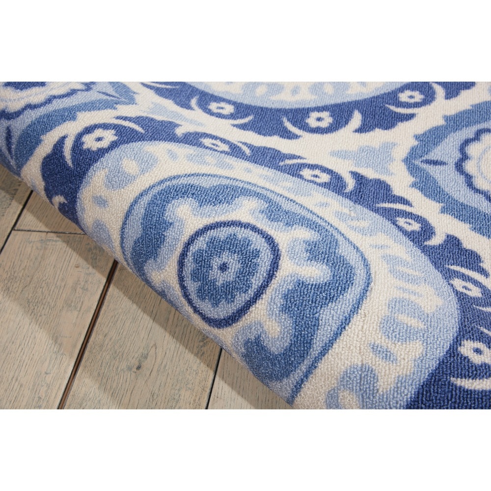 Tapis médaillon bohème d'intérieur et d'extérieur Waverly Sun N' Shade