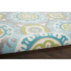 Tapis médaillon bohème d'intérieur et d'extérieur Waverly Sun N' Shade