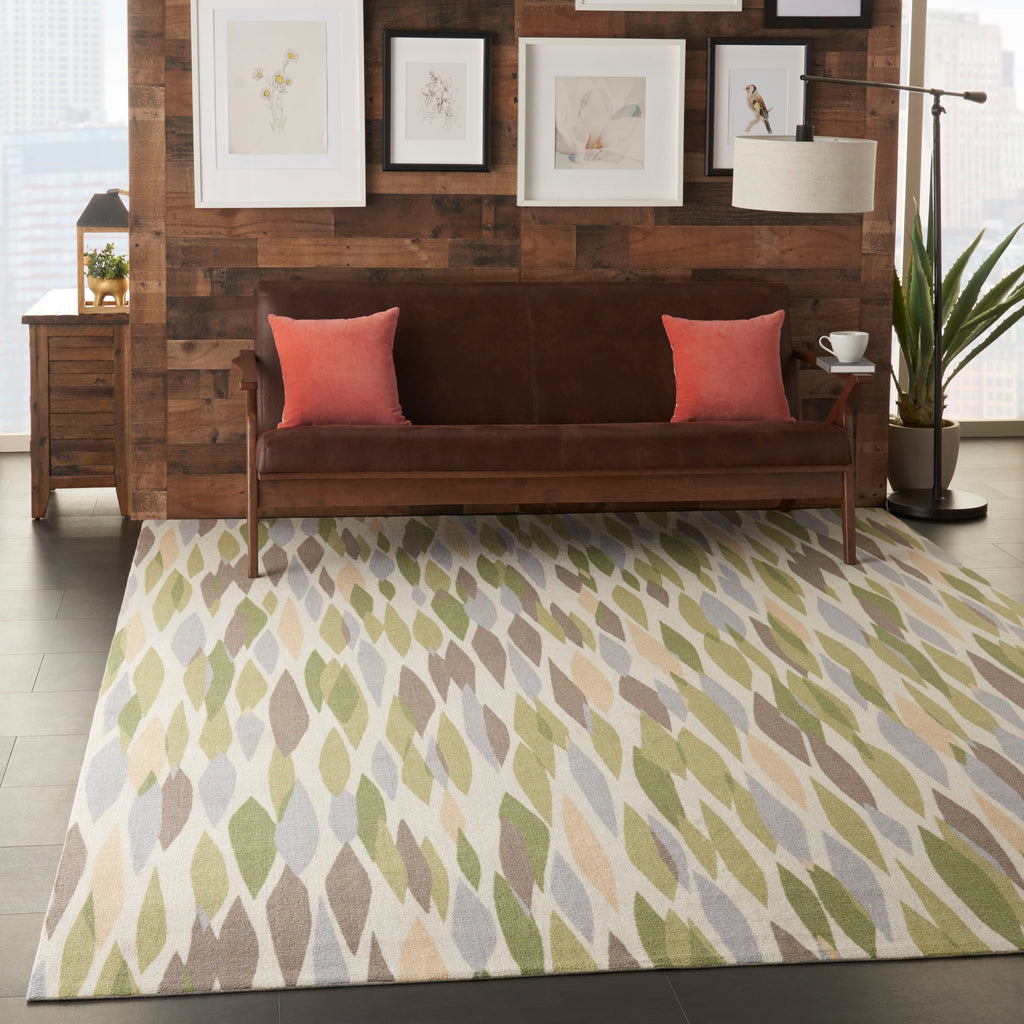 Tapis d'intérieur et d'extérieur moderne et abstrait Waverly Sun N' Shade