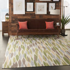 Tapis d'intérieur et d'extérieur moderne et abstrait Waverly Sun N' Shade