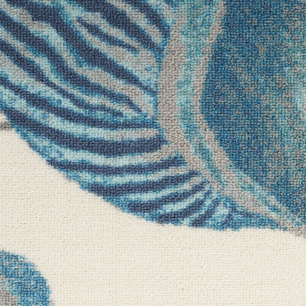 Tapis d'intérieur et d'extérieur Waverly Sun &amp; Shade Shore Thing à motif de coquillages tropicaux et floraux